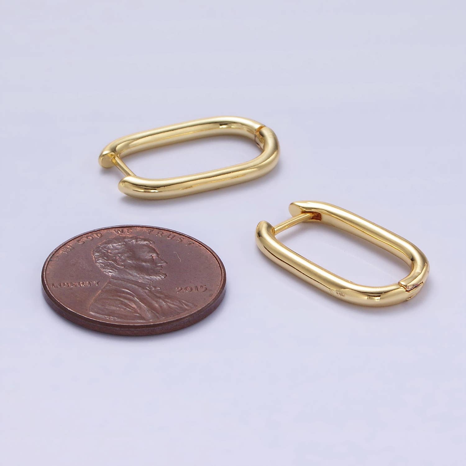 Oblong Huggie Earrings - Cloth + Cabin