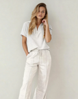 Addyson Lounge Set Polo Tee Casual Pant Set