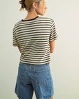 Nancy Essential Stripe Ringer Tee