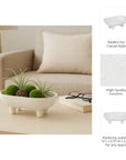 Ceramic Footed Bowl - Cloth + Cabin