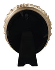 Gold Polyresin Oval Rosette Border Photo Frame - Cloth + Cabin