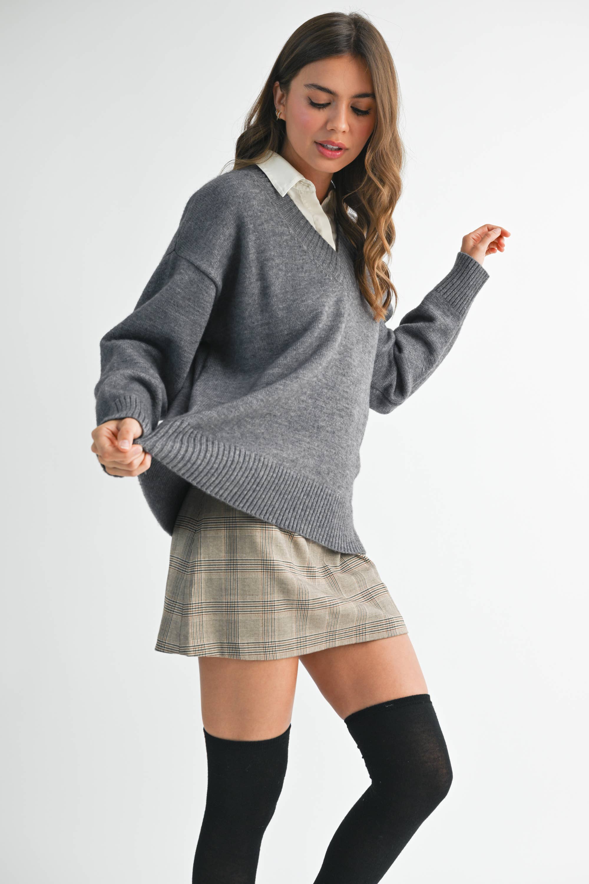 Tamara Oversized V-Neck Sweater