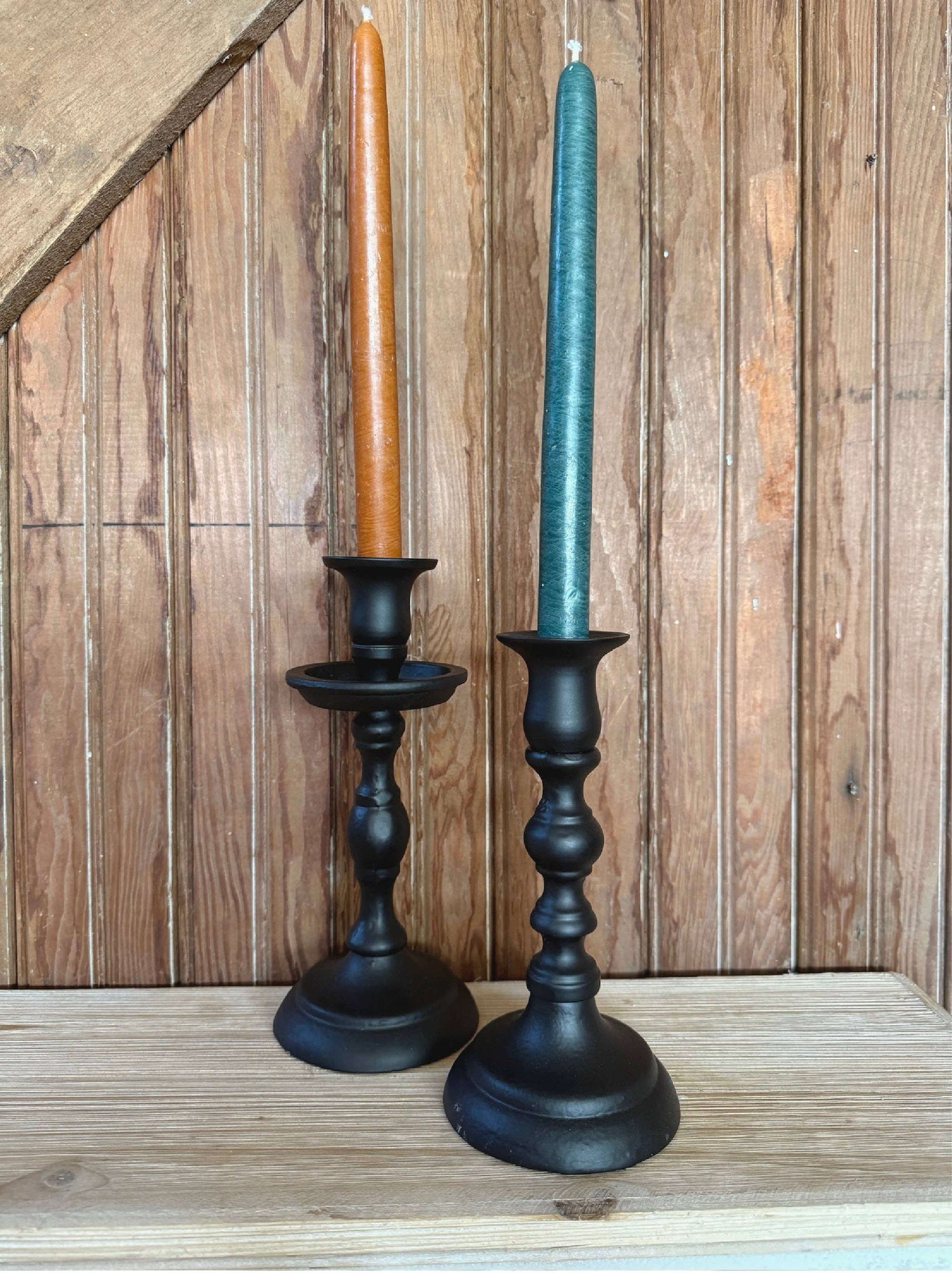 Black Empire Taper Candle Holder Small
